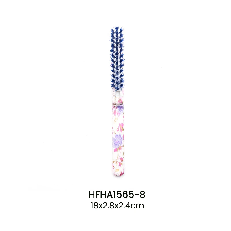 Brosse &agrave; cheveux pliable de couleur personnalis&eacute;e avec poils de sanglier naturels