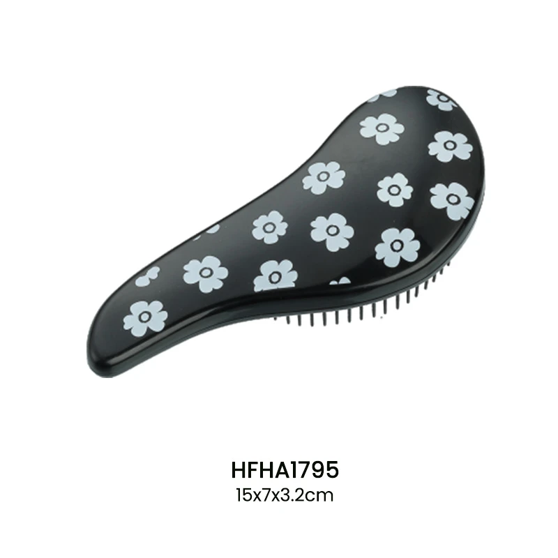Petite brosse &agrave; cheveux d&eacute;m&ecirc;lante &agrave; dents superpos&eacute;es