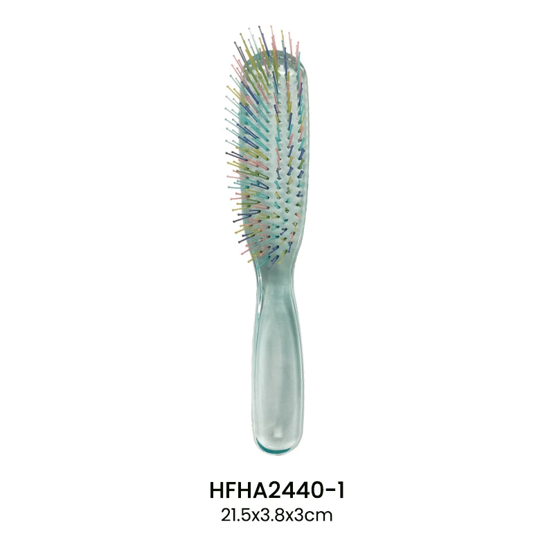 Brosse &agrave; cheveux d&eacute;m&ecirc;lante en plastique avec &eacute;pingles double couche