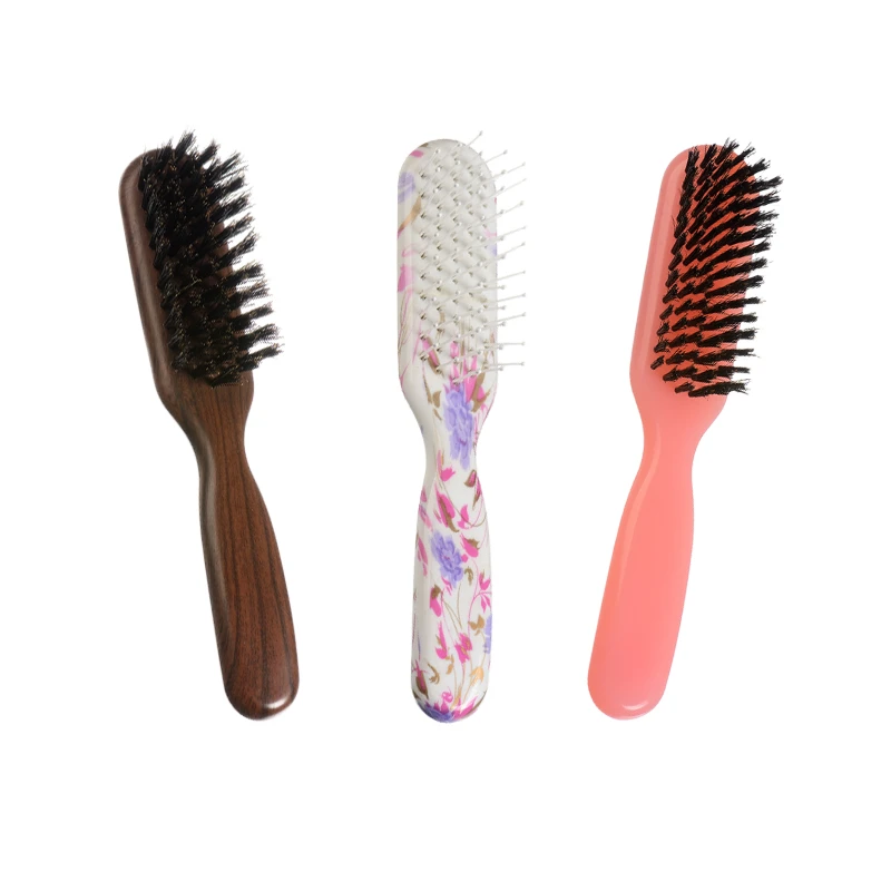 Brosse &agrave; cheveux mouill&eacute;s de couleur personnalis&eacute;e avec divers poils