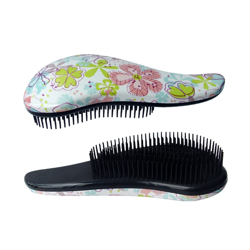 Grande brosse &agrave; cheveux d&eacute;m&ecirc;lante &agrave; dents superpos&eacute;es