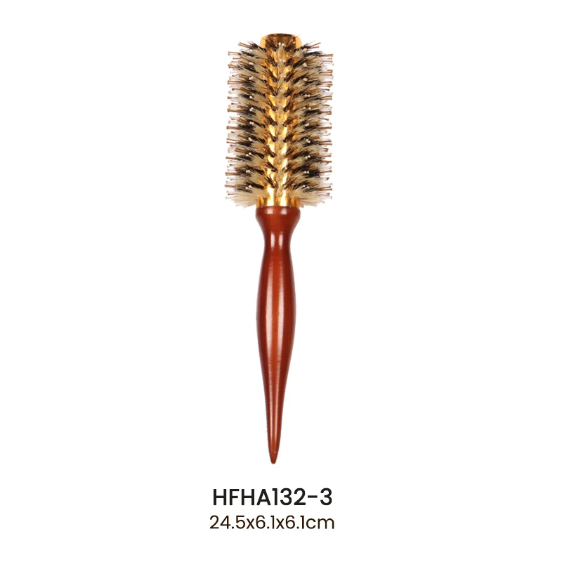 Brosse ronde en tonneau de bois pour salon