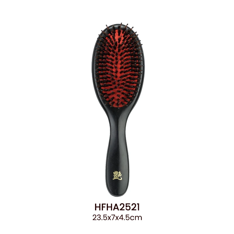 Brosse &agrave; cheveux en bois de peinture personnalis&eacute;e de haute qualit&eacute;