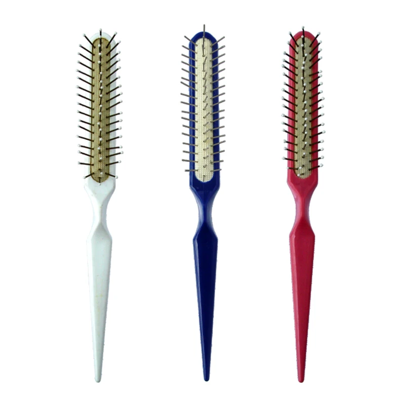 Brosse &agrave; cheveux color&eacute;e avec &eacute;pingles en m&eacute;tal