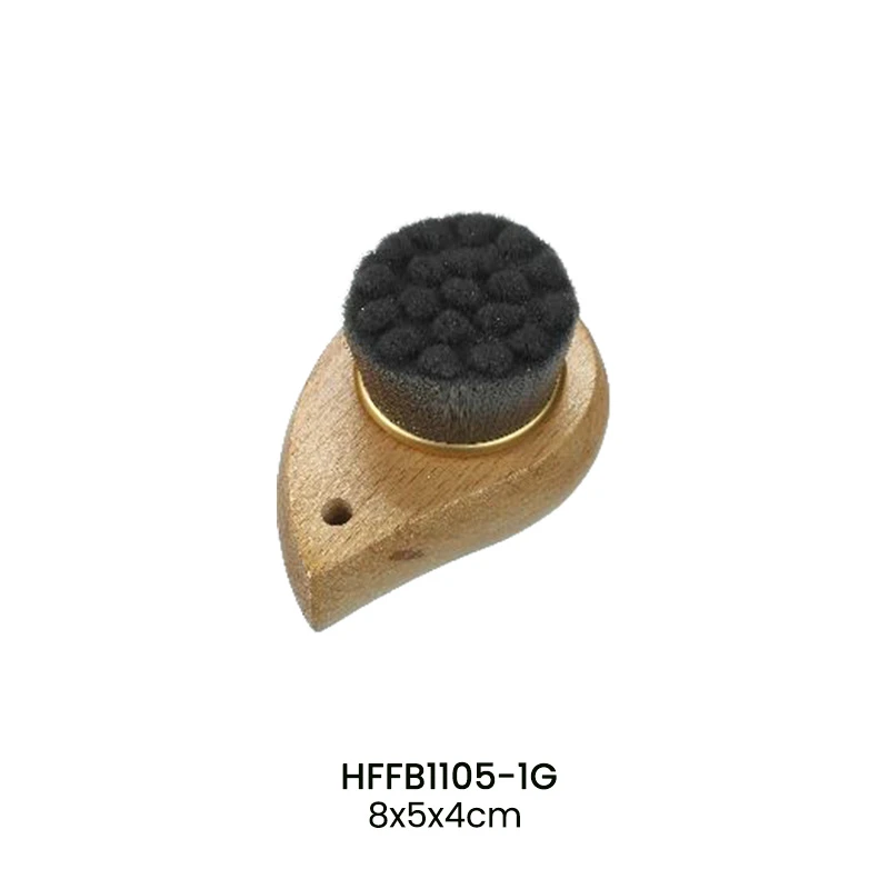 Brosse pour le visage douce multifonction en bois naturel