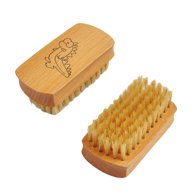 Brosse multifonctionnelle pour b&eacute;b&eacute; &agrave; motif personnalis&eacute; avec poils de sanglier