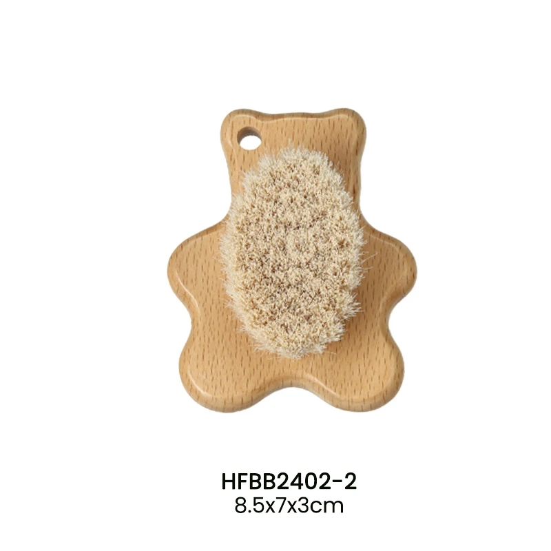 Ensemble de 3 brosses pour b&eacute;b&eacute; en forme d'ours