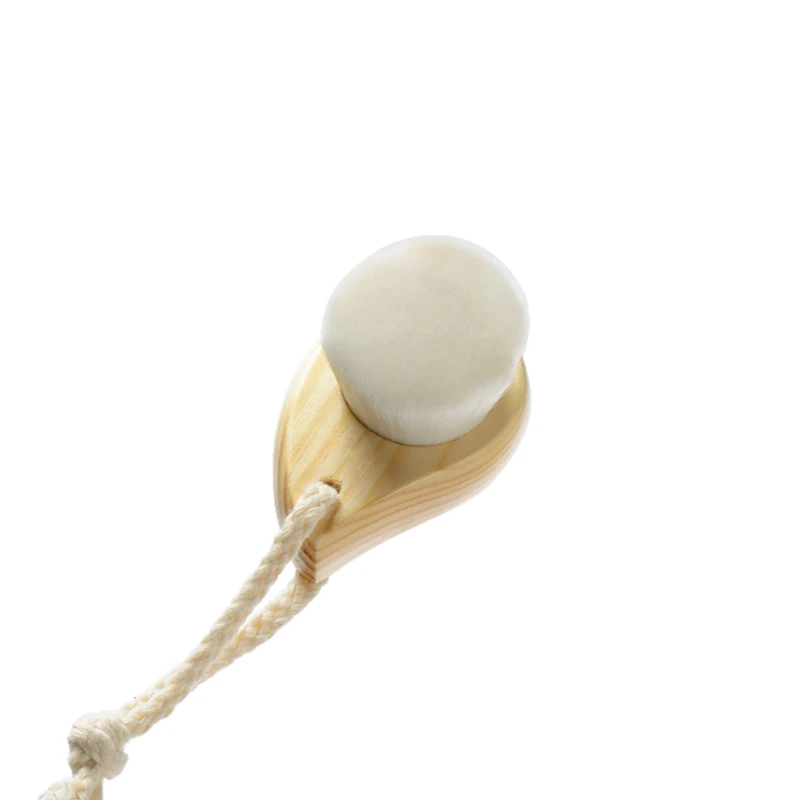 Brosse pour le visage en bois &agrave; poils fins &agrave; usage quotidien