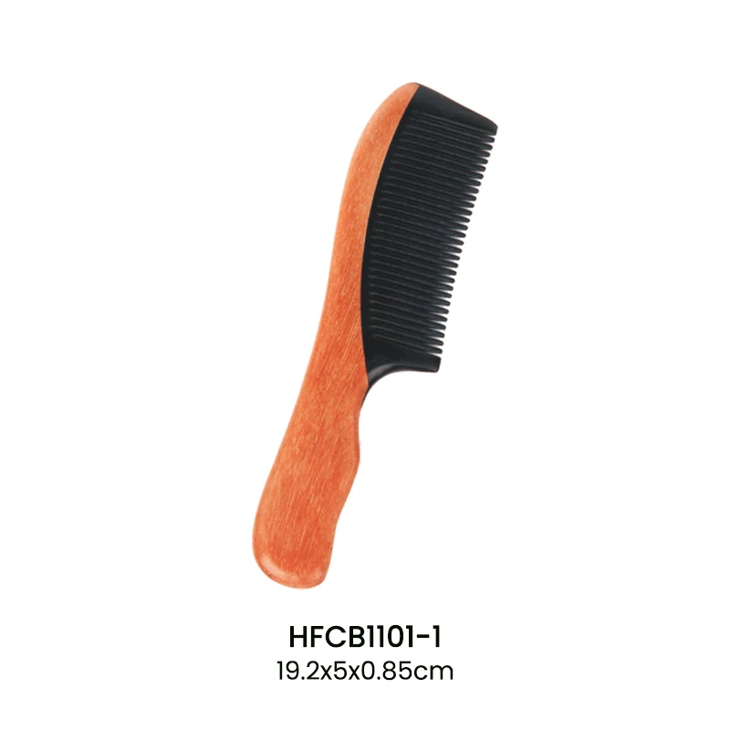 Peigne en bois avec dent antistatique