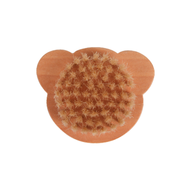 Brosse pour b&eacute;b&eacute; en forme d'ours en bois 100 % naturel pour la vente en gros