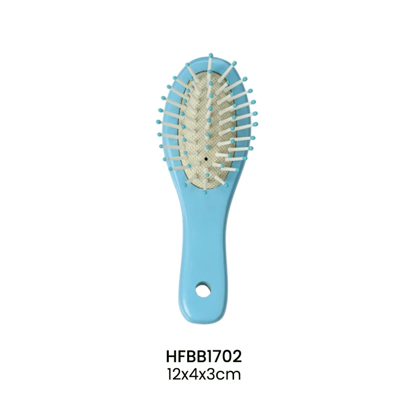 Brosse &agrave; cheveux en bois naturel pour enfants, peinture de couleur OEM