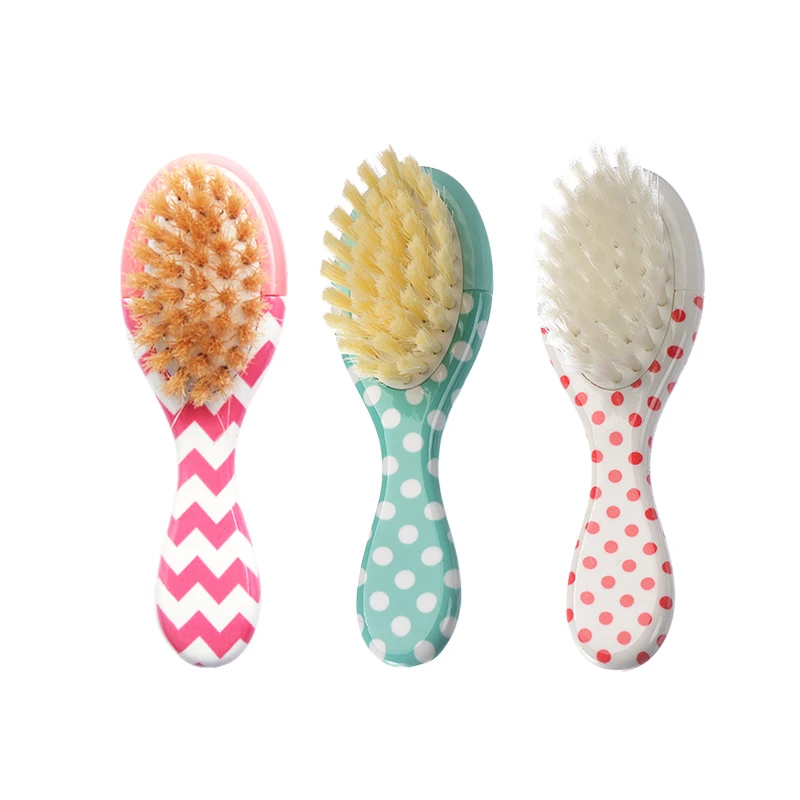Brosse pour b&eacute;b&eacute; en plastique color&eacute;e et &eacute;l&eacute;gante personnalis&eacute;e pour le commerce de gros