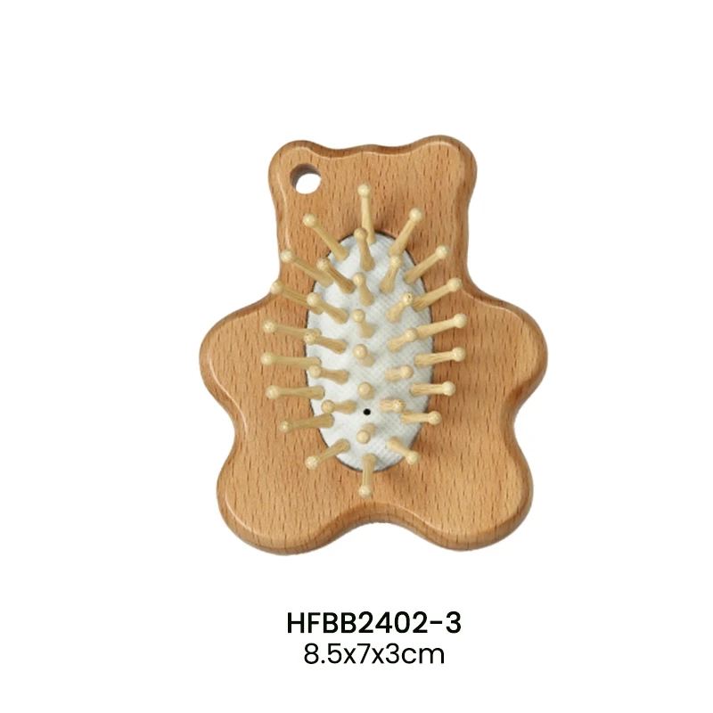 Ensemble de 3 brosses pour b&eacute;b&eacute; en forme d'ours