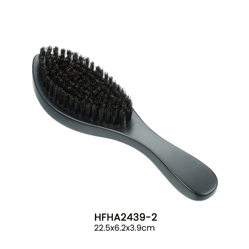 Brosse &agrave; barbe &agrave; poils naturels avec poign&eacute;e ergonomique