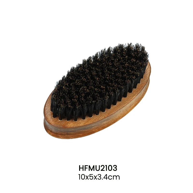 Ensemble de 4 pinceaux pour hommes : blaireau, brosse &agrave; barbe &agrave; poils en deux tailles, peigne &agrave; barb
