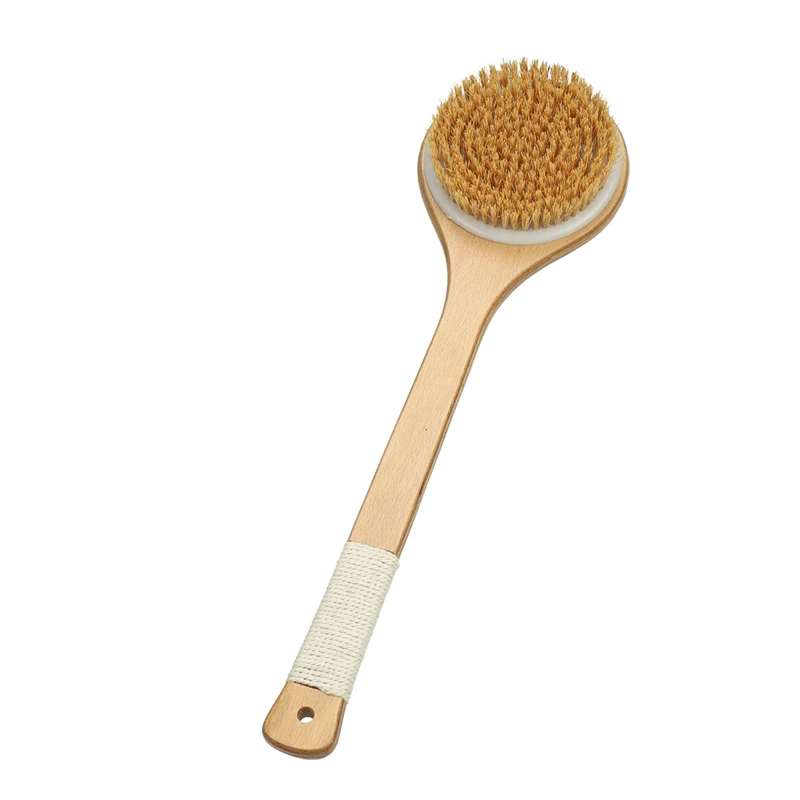 Brosse de bain &agrave; manche long, manche antid&eacute;rapant