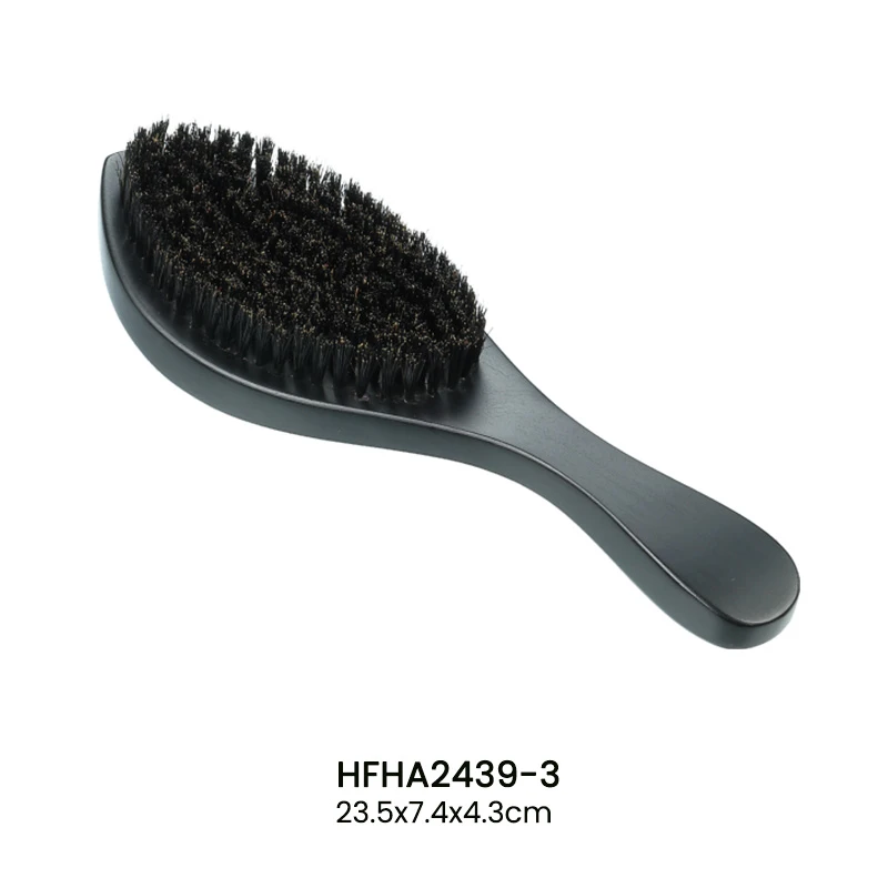 Brosse &agrave; barbe &agrave; poils naturels avec poign&eacute;e ergonomique