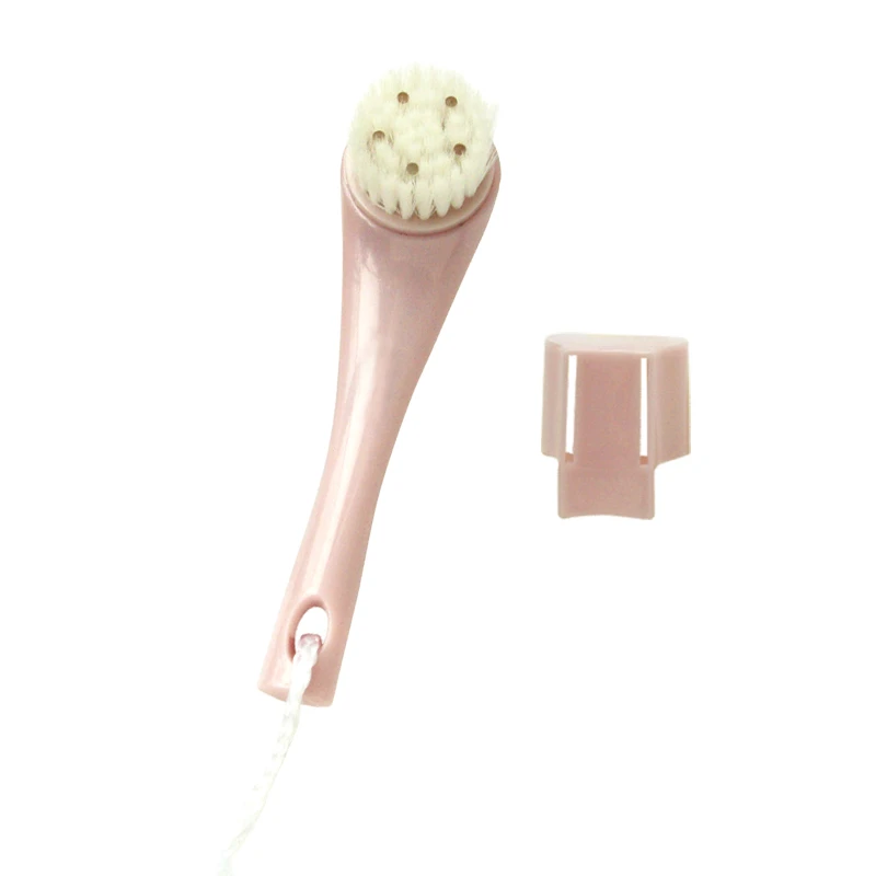 Brosse faciale de nettoyage et de message en plastique avec couvercle
