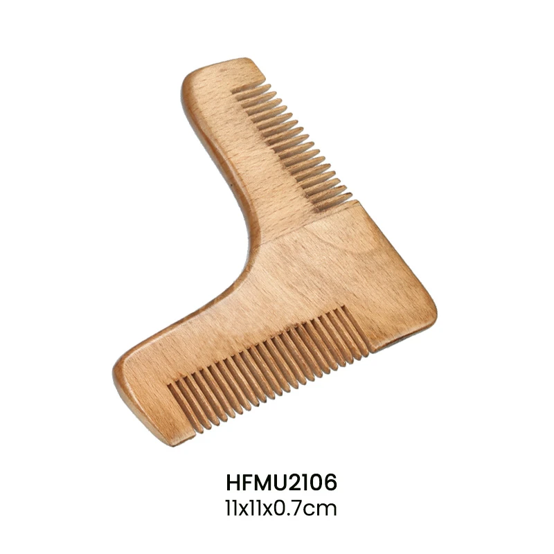Ensemble de 4 pinceaux pour hommes : blaireau, brosse &agrave; barbe &agrave; poils en deux tailles, peigne &agrave; barb