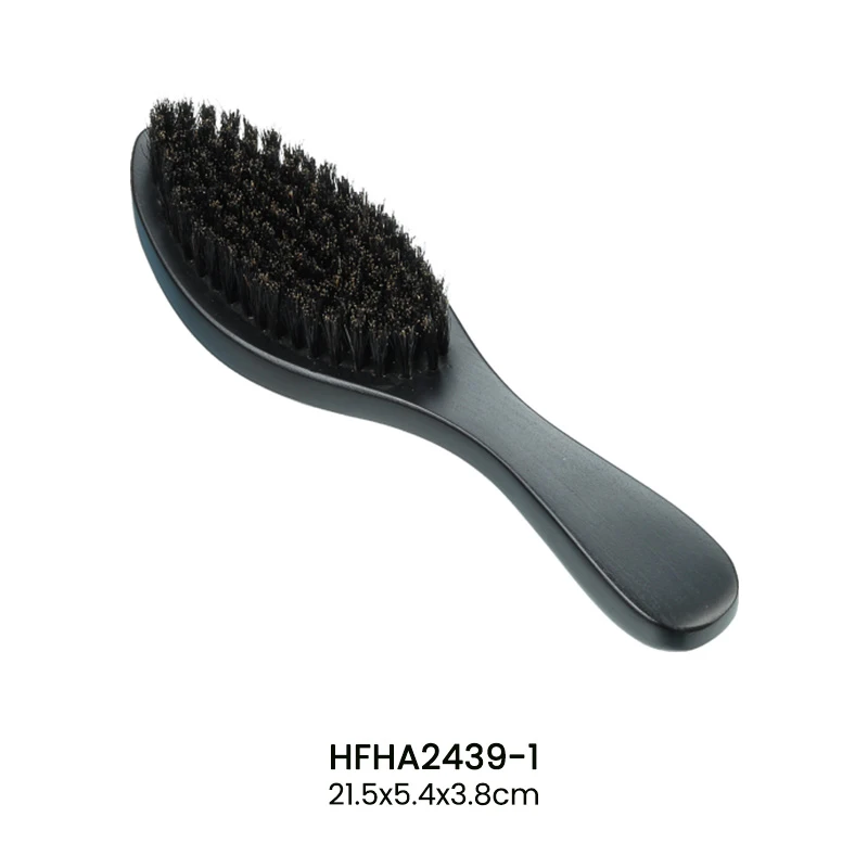 Brosse &agrave; barbe &agrave; poils naturels avec poign&eacute;e ergonomique