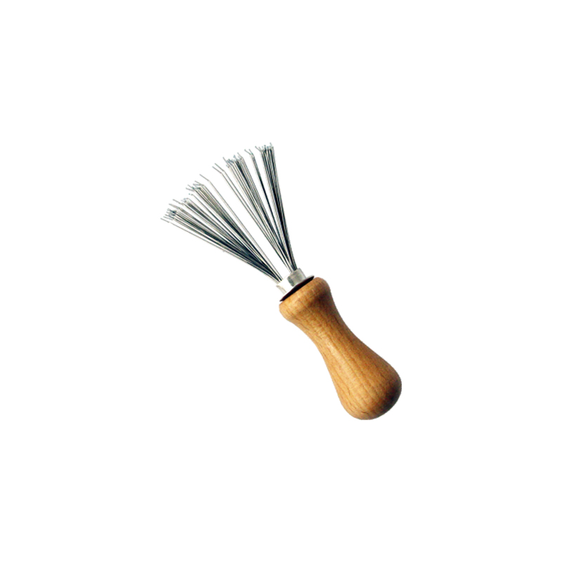 Mini outil d'&eacute;pilation avec manche en bois et fourrure, pour vente en gros
