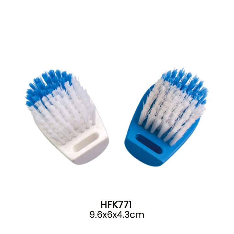 Brosse de nettoyage &agrave; poils bicolores en plastique color&eacute; pour la vente en gros