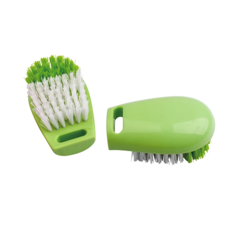 Brosse de nettoyage &agrave; poils bicolores en plastique color&eacute; pour la vente en gros