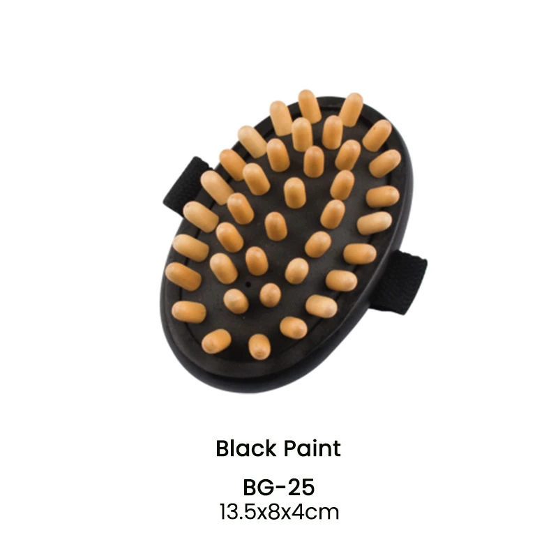 Brosse de massage m&eacute;ridienne ovale en bois FSC pour la vente en gros