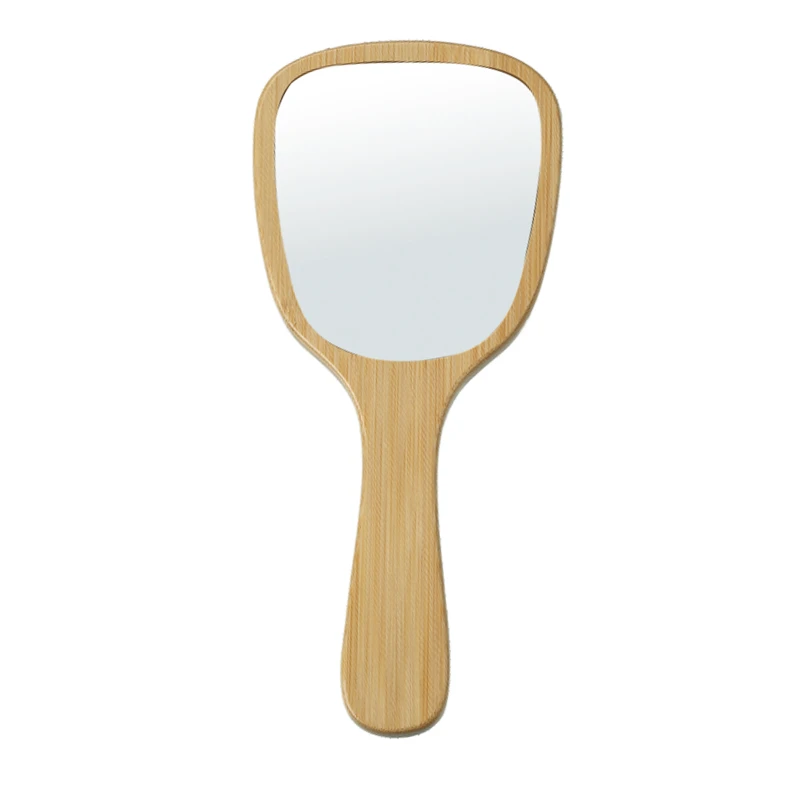 Miroir de courtoisie portatif en bois