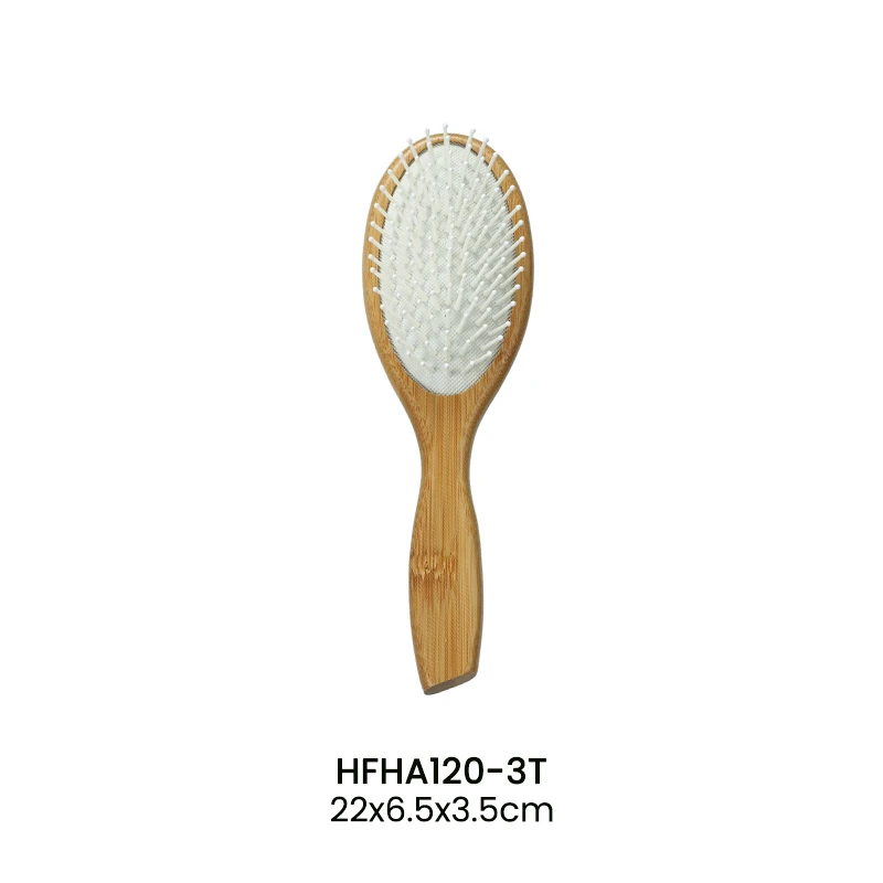 Brosse &agrave; cheveux en bambou certifi&eacute;e FSC, &eacute;pingles en nylon et poils de sanglier