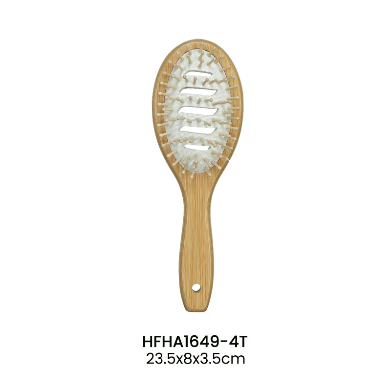 Brosse &agrave; cheveux en bambou personnalis&eacute;e