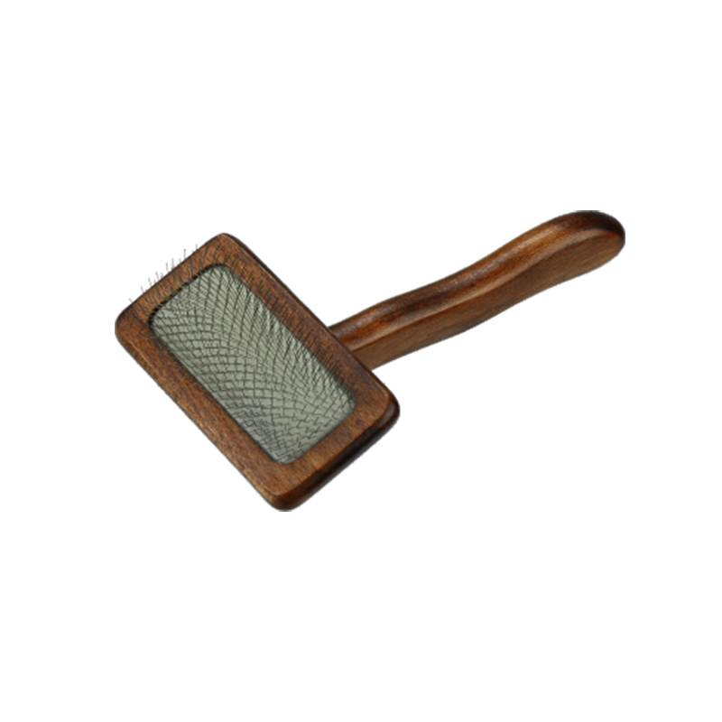 Brosse pour chien et chat en bois 100 % naturel pour la mue