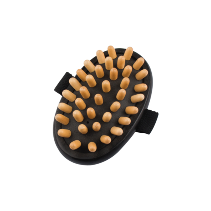 Brosse de massage m&eacute;ridienne ovale en bois FSC pour la vente en gros
