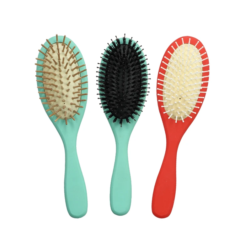 Brosse &agrave; cheveux multicolore avec options de poils assorties