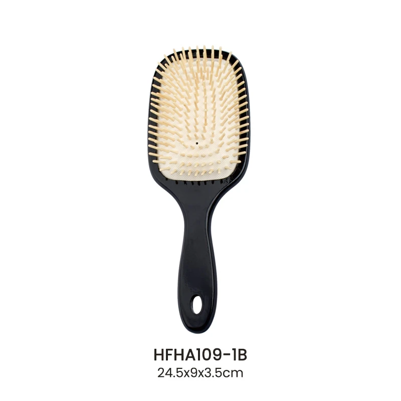 Brosse &agrave; cheveux &agrave; cuir chevelu en bois &agrave; &eacute;pingle en bois Schima Superba