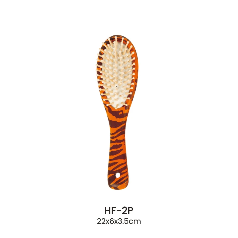 Brosse &agrave; cheveux imprim&eacute;e unique avec &eacute;pingles en bois et en nylon
