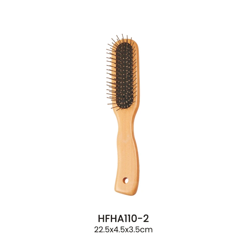 Brosse &agrave; cheveux en bois &agrave; poils mixtes en gros