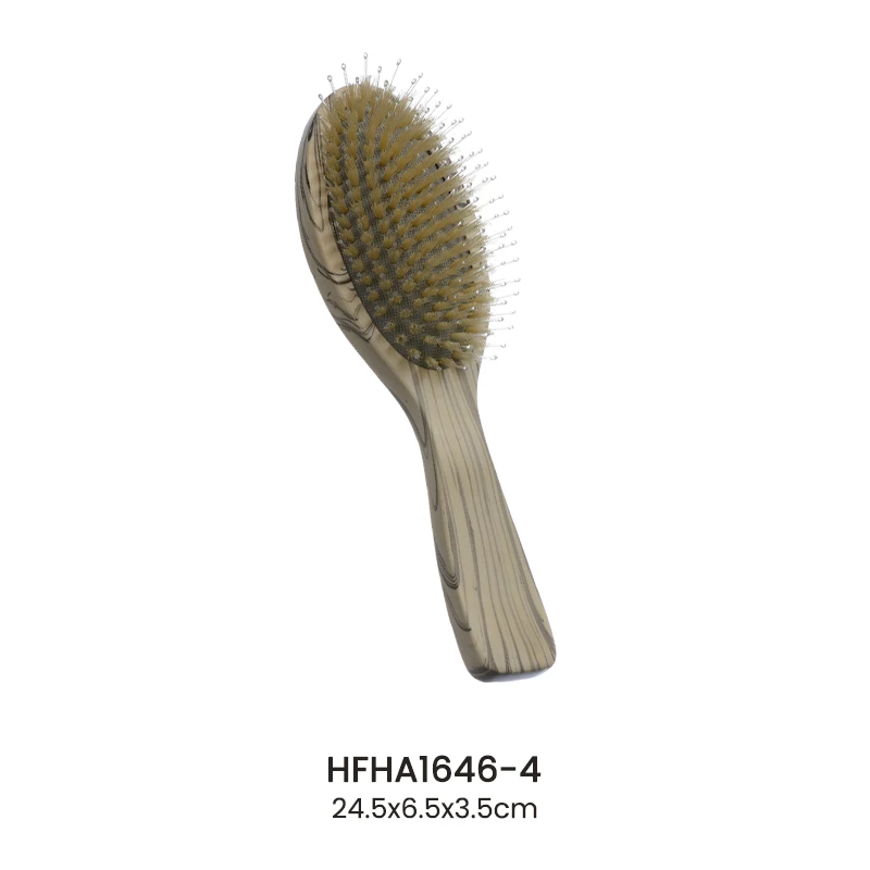 Brosse &agrave; cheveux de massage avec peinture de couleur &agrave; poils m&eacute;lang&eacute;s pour la vente en gros