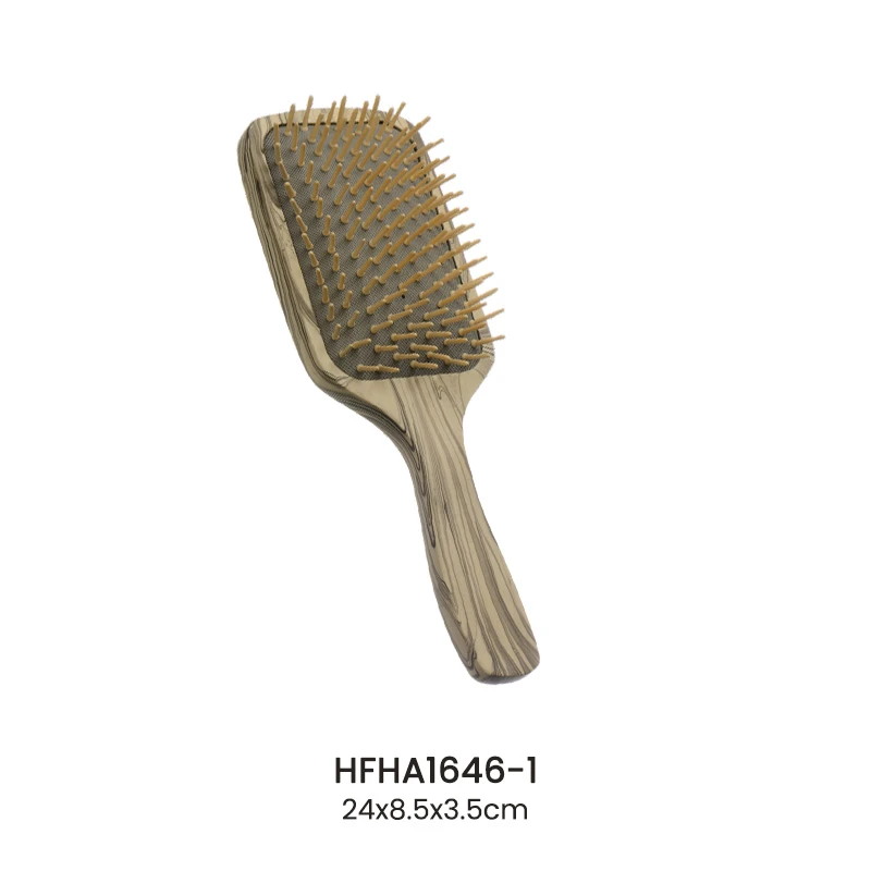 Brosse &agrave; cheveux de massage avec peinture de couleur &agrave; poils m&eacute;lang&eacute;s pour la vente en gros