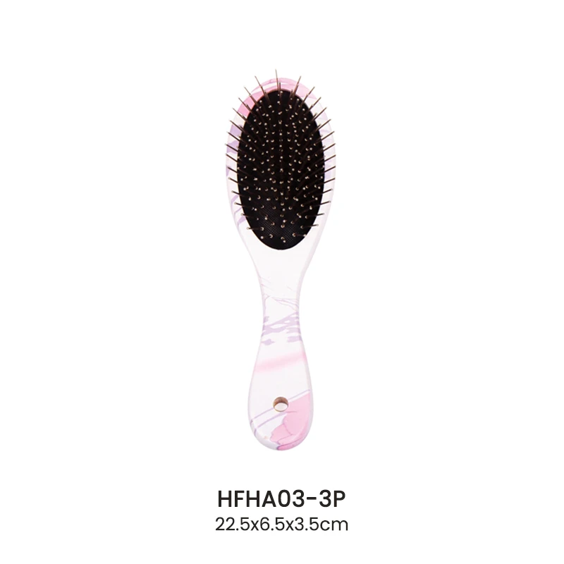Brosse &agrave; cheveux imprim&eacute;e unique avec &eacute;pingles en bois et en nylon