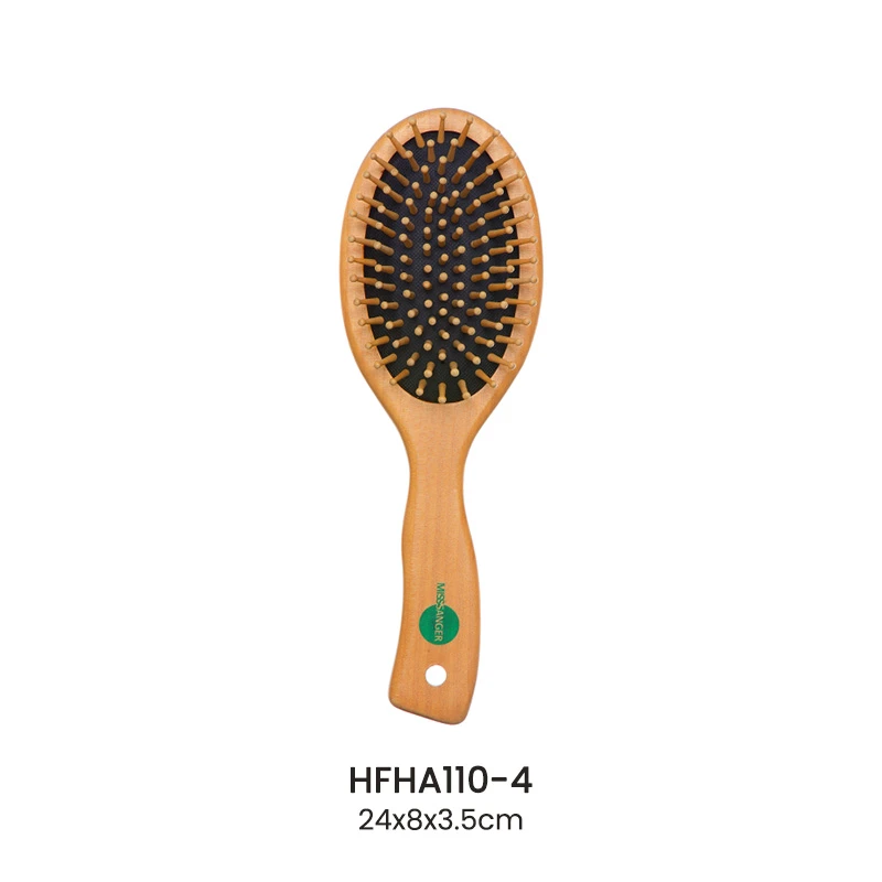 Brosse &agrave; cheveux en bois &agrave; poils mixtes en gros