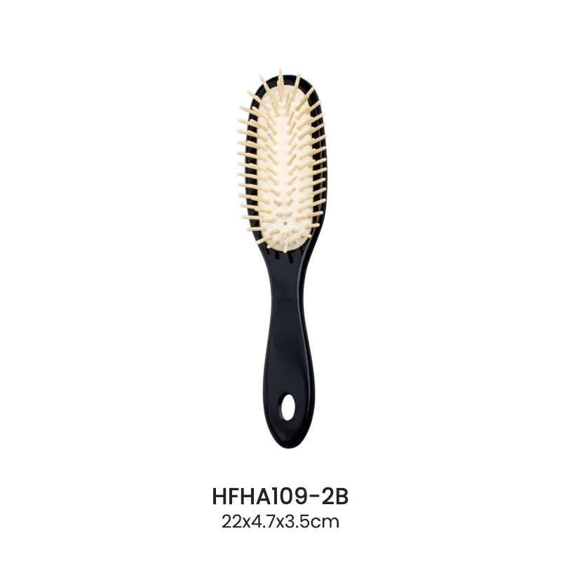 Brosse &agrave; cheveux &agrave; cuir chevelu en bois &agrave; &eacute;pingle en bois Schima Superba