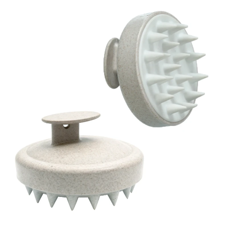 Brosse &agrave; cuir chevelu en mati&egrave;re plastique &eacute;cologique
