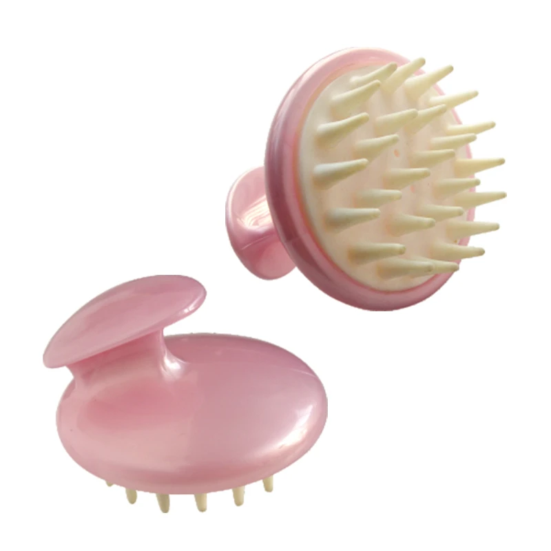 Brosse de massage stimulante en plastique pour cuir chevelu humide et sec