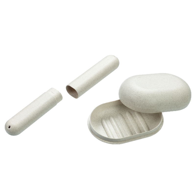 Bo&icirc;te &agrave; brosse &agrave; dents et bo&icirc;te &agrave; savon en paille de bl&eacute; &eacute;cologique