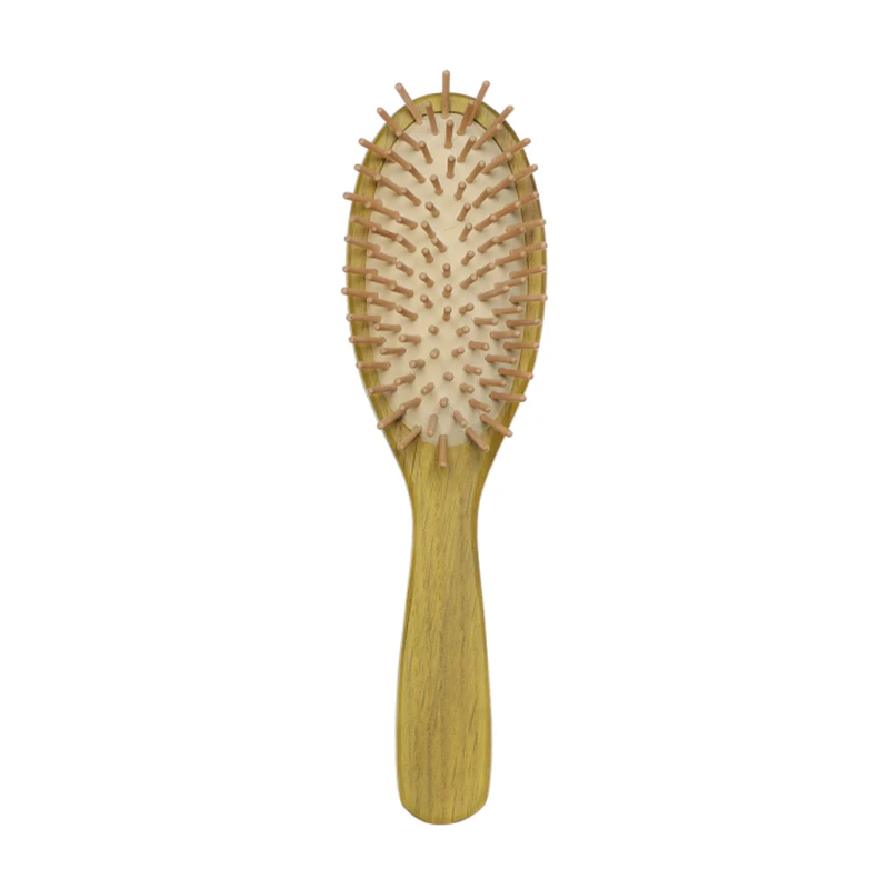 Brosse &agrave; cheveux personnalis&eacute;e en bois de fr&ecirc;ne avec &eacute;pingles en bois
