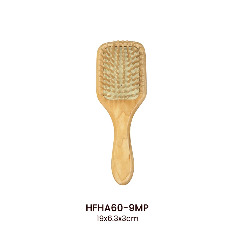 Ensemble personnalis&eacute; de brosses &agrave; cheveux en bois d'&eacute;rable multi-tailles