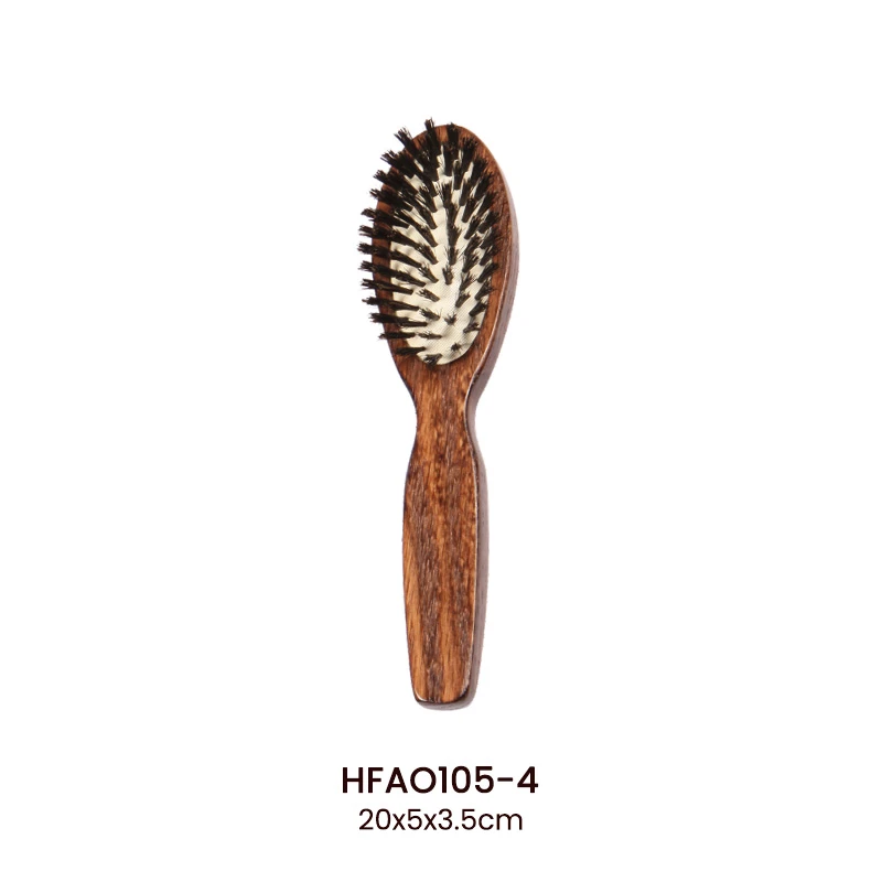 Brosse &agrave; cheveux &agrave; coussin ovale en bois de ch&ecirc;ne multi-tailles pour la vente en gros