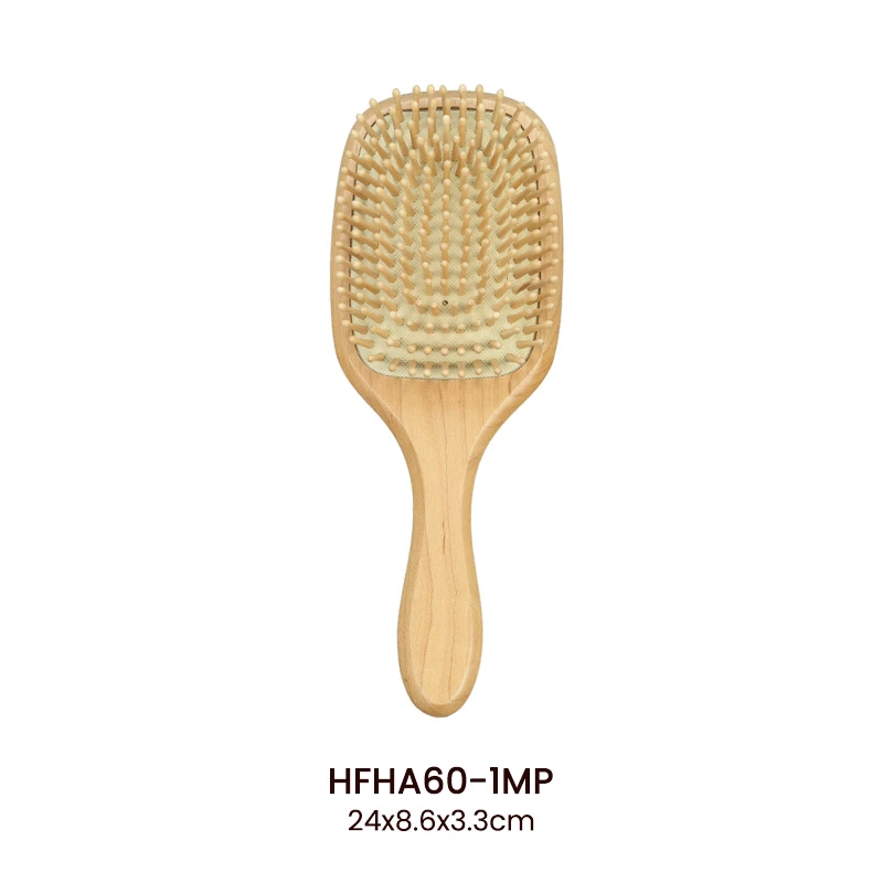 Ensemble personnalis&eacute; de brosses &agrave; cheveux en bois d'&eacute;rable multi-tailles
