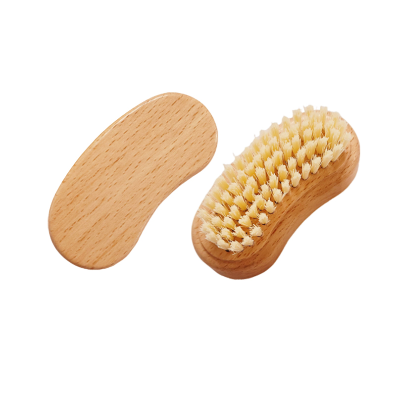 Brosse &agrave; ongles en manucure en bois naturel pour la vente en gros